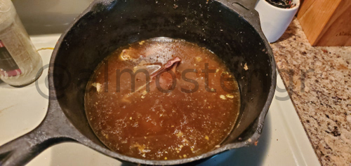 Liquid remains in pot after cooking